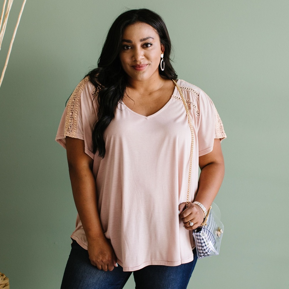 Love the Lace Top in Blush - Picture 5 of 10